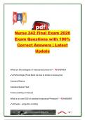 GALEN NUR 242 EXAM COMPLETE PACKAGE DEAL