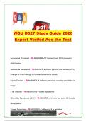 WGU D027 EXAM COMPLETE PACKAGE DEAL