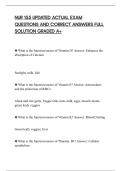 NUR 155 UPDATED ACTUAL EXAM&NewLine;QUESTIONS AND CORRECT ANSWERS FULL&NewLine;SOLUTION GRADED A&plus;