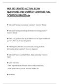 NUR 210 UPDATED ACTUAL EXAM&NewLine;QUESTIONS AND CORRECT ANSWERS FULL&NewLine;SOLUTION GRADED A&plus; 