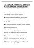 NUR 2407 EXAM SCRIPT TESTED QUESTIONS&NewLine;AND SOLUTIONS 100 PERCENT CORRECT