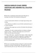 NUR2356 BUNDLED EXAMS VERIFIED&NewLine;QUESTIONS AND ANSWERS FULL SOLUTION&NewLine;PACKAGE