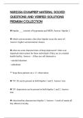 NUR2356 EXAMPREP MATERIAL SOLVED&NewLine;QUESTIONS AND VERIFIED SOLUTIONS&NewLine;PREMIUM COLLECTION