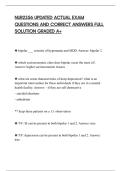 NUR2356 UPDATED ACTUAL EXAM&NewLine;QUESTIONS AND CORRECT ANSWERS FULL&NewLine;SOLUTION GRADED A&plus;