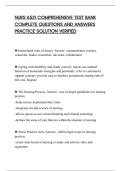 NURS 6521 COMPREHENSIVE TEST BANK&NewLine;COMPLETE QUESTIONS AND ANSWERS&NewLine;PRACTICE SOLUTION VERIFIED
