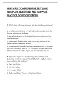 NURS 6531 COMPREHENSIVE TEST BANK&NewLine;COMPLETE QUESTIONS AND ANSWERS&NewLine;PRACTICE SOLUTION VERIFIED