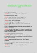 MDARD MICHIGAN CORE PESTICIDE APPLICATOR &vert; EXAM QUESTIONS WITH VERIFIED SOLUTIONS - UPDATED VERSION - COMPREHENSIVE REVIEW&NewLine;&NewLine;