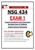 NSG 434 &lpar;Exams 1 &ndash; 3&rpar; &ndash; Complete Package Bundle &lpar;PDF&rpar;