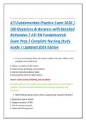 ATI Fundamentals Practice Exam 2026 &vert; 100 Questions & Answers with Detailed Rationales &vert; ATI RN Exam Prep
