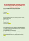 Red Cross EMR Final Exam Study Guide Latest 2026 Updated &NewLine;Questions and Verified 100&percnt; Solutions &lpar;2026&sol;2027&rpar; Grade&colon; &NewLine;A&plus;&vert;Status&colon; Guaranteed Pass 