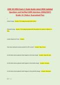 CEM 141 MSU Exam 1 Study Guide Latest 2026 Updated &NewLine;Questions and Verified 100&percnt; Solutions &lpar;2026&sol;2027&rpar; &NewLine;Grade&colon; A&plus;&vert;Status&colon; Guaranteed Pass 