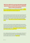 2026 5 Hour California Tax Law Exam Study Guide Latest 2026 &NewLine;Updated Questions and Verified 100&percnt; Solutions &lpar;2026&sol;2027&rpar; &NewLine;Grade&colon; A&plus;&vert;Status&colon; Guaranteed Pass