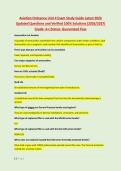 Aviation Ordnance Unit 4 Exam Study Guide Latest 2026 &NewLine;Updated Questions and Verified 100&percnt; Solutions &lpar;2026&sol;2027&rpar; &NewLine;Grade&colon; A&plus;&vert;Status&colon; Guaranteed Pass