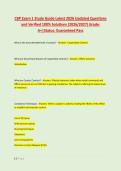 CBP Exam 1 Study Guide Latest 2026 Updated Questions &NewLine;and Verified 100&percnt; Solutions &lpar;2026&sol;2027&rpar; Grade&colon; &NewLine;A&plus;&vert;Status&colon; Guaranteed Pass
