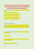 Structural Pest Control Board Applicators Exam Study Guide &NewLine;Latest 2026 Updated Questions and Verified 100&percnt; Solutions &NewLine;&lpar;2026&sol;2027&rpar; Grade&colon; A&plus;&vert;Status&colon; Guaranteed Pass 