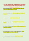 PCA -Bundled Exams Questions and Verified 100&percnt; Solutions  Grade&colon; A&plus;&vert;Status&colon; Guaranteed Pass