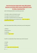 Cvent Sourcing Exam Study Guide Latest 2026 Updated &NewLine;Questions and Verified 100&percnt; Solutions &lpar;2026&sol;2027&rpar; Grade&colon; &NewLine;A&plus;&vert;Status&colon; Guaranteed Pass 
