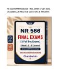 NR 566 Midterm Exam &lpar;2026&rpar; &vert; Chamberlain Advanced Pharmacology Questions and Answers Perfectly Verified