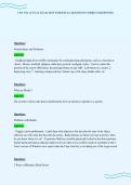 CEN 3721 ACTUAL EXAM TEST PAPER FULL QUESTIONS CORRECT RESPONSES&period;pdf&NewLine;&NewLine;