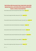 Spirit Airlines GSA Assessment Exam Study Guide Latest 2026 &NewLine;Updated Questions and Verified 100&percnt; Solutions &lpar;2026&sol;2027&rpar; &NewLine;Grade&colon; A&plus;&vert;Status&colon; Guaranteed Pass 