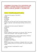 WONDERLIC EXAM 300 ACTUAL QUESTIONS AND &NewLine;CORRECT ANSWERS WITH RATIONALE LATEST &NewLine;UPDATE ALREADY GRADED A&plus; ASSURED PASS