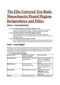 2026&sol;2027 The Ultimate Massachusetts Dental Hygiene Jurisprudence & Ethics Test Bank &vert; 60&plus;  S-Tier Questions&comma; Rationales&comma; & Mentor Analyses &lpar;234 CMR&rpar;