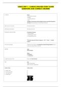USMLE STEP 1 &ndash; CARDIO UPDATED STUDY GUIDE &NewLine;QUESTIONS AND CORRECT ANSWERS 