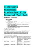 Connecticut Auctioneer Examination 2026&sol;2027&colon; S-Tier Elite Test Bank &vert; 50&plus;  Q&A&comma; Statutory Cheat Sheet & Mentor Analysis