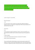 RN COMPREHENSIVE ONLINE PRACTICE TEST QUESTIONS AND VERIFIED DETAILED ANSWERS LATEST UPDATE FOR GUARANTEED SUCCESS 2026-2027&sol;STUDY GUIDE
