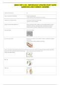 USMLE STEP 2 CK- NEPHROLOGY UPDATED STUDY GUIDE &NewLine;QUESTIONS AND CORRECT ANSWERS