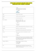 USMLE STEP 3 BIOSTATS UPDATED STUDY GUIDE &NewLine;QUESTIONS AND CORRECT ANSWERS