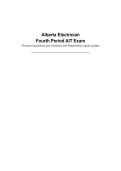Alberta Electrician Fourth Period AIT Exam&NewLine;Practice Questions and Answers with Rationales&vert; Latest Update&NewLine;&NewLine;