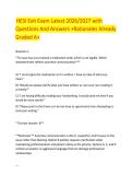 HESI Exit Exam Latest 2026&sol;2027 with&NewLine;Questions And Answers &plus;Rationales Already&NewLine;Graded A&plus;