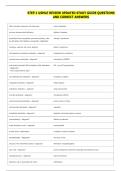 STEP 1 USMLE REVIEW UPDATED STUDY GUIDE QUESTIONS &NewLine;AND CORRECT ANSWERS