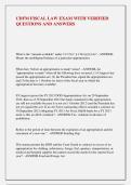 CDFM FISCAL LAW EXAM WITH VERIFIED &NewLine;QUESTIONS AND ANSWERS