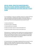 NR 222- EXAM 1 PRACTICE QUESTIONS WITH MULTIPLE CHOICE VERIFIED ANSWERS LATEST UPDATE GUARANTEED SUCCESS 2026-2027&sol; STUDY GUIDE
