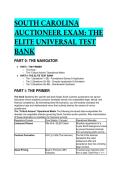 Elite South Carolina Auctioneer Exam Test Bank 2026&sol;2027 &vert; 49&plus; S-Tier Q&A with Expert Mentor Analysis