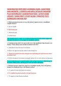 WASHINGTON DENTURIST LICENSING EXAM&ndash; QUESTIONS &NewLine;AND ANSWERS &vert; VERIFIED AND WELL DETAILED ANSWERS &NewLine;PLUS RATIONALES &vert; GUARANTEED PASS &vert; LATEST EXAM &NewLine;UPDATE &vert; EXAM PREP &vert; STUDY GUIDE &vert; PRACTICE TEST&vert; &NewLine;DOWNLOAD INSTANT PDF 