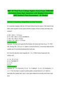 MAT 101 Final Exam College Algebra Actual Exam 2026&sol;2027 &ndash; Complete Exam-Style Questions with Detailed Rationales &vert; 100&percnt; Verified &vert; Pass Guaranteed &ndash; A&plus; Graded