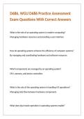 D686&comma; WGU D686 Practice Assessment Exam Questions With Correct Answers