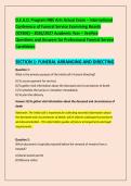 D&period;E&period;A&period;D&period; Program NBE Arts Actual Exam &ndash; International &NewLine;Conference of Funeral Service Examining Boards &NewLine;&lpar;ICFSEB&rpar; &ndash; 2026&sol;2027 Academic Year &ndash; Verified &NewLine;Questions and Answers for Professional Funeral Service &NewLine;Candidates 