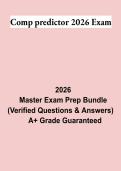 ATI Comp Predictor 2026 Exam PDF &vert; Comprehensive Predictor Questions & Answers &vert; RN Exit Exam Review & NCLEX-RN Study Guide