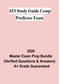 ATI Study Guide Comp Predictor Exam PDF &vert; ATI Comprehensive Predictor Questions & Answers &vert; RN Exit Exam & NCLEX-RN Review 2026
