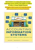 Accounting Information Systems&colon; Connecting Careers&comma; Systems&comma; and Analytics&comma; 1st Edition &vert; Authentic Test Bank &colon; Verified Questions & Answers &semi; Exam Success Resource