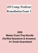 ATI Comp&period; Predictor Remediation Exam 3 PDF &vert; ATI Comprehensive Predictor Review & Rationales &vert; RN Exit Exam & NCLEX-RN Study Guide 2026