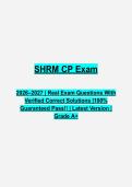 SHRM-CP Exam Questions & Answers PDF &vert; Complete SHRM Certified Professional Practice Test &vert; Latest 2026&ndash;2027