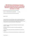 DRII CBCP Exam Certified Business Continuity Professional Actual Exam 2026&sol;2027 with Detailed Rationales &vert; Complete Exam-Style Questions &vert; Pass Guaranteed &ndash; A&plus; Graded&NewLine;&NewLine;