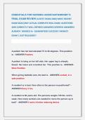 ESSENTIALS FOR NURSING ASSISTANTS&sol;MOSBY&rsquo;S &NewLine;FINAL EXAM REVIEW &lpar;LATEST EXAM 2026&rpar; MOST RECENT &NewLine;EXAM 2026&vert;2027 ACTUAL COMPLETE REAL EXAM  QUESTIONS &NewLine;AND CORRECTLY WELL DEFINED ANSWERS &lpar;VERIFIED ANSWERS&rpar;  &NewLine;ALREADY  GRADED A&plus;  GUARANTEED SUCCESS&excl;&excl;&excl; NEWEST 
