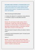 EXPLORING PUBLIC SPEAKING &comma;4TH EDITION EXAM &lpar;LATEST&rpar; &NewLine;&vert;&vert; MOST RECENT EXAM 2026&vert;2027 ACTUAL COMPLETE REAL EXAM &NewLine;QUESTIONS AND CORRECTLY WELL DEFINED ANSWERS &lpar;VERIFIED &NewLine;ANSWERS&rpar; ALREADY GRADED A&plus; &vert; GUARANTEED SUCCESS&excl;&excl; NEWEST &NewLine;EXAM &vert; JUST RELEASED&excl;&excl;