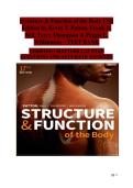 Structure & Function of the Body 17th Edition Test Bank &vert; Kevin T&period; Patton &vert; Comprehensive Exam Questions & Verified Answers for Anatomy and Physiology
